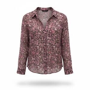 KUT from the Kloth M cottagecore floral button up blouse
